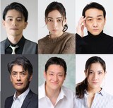 上段左から吉沢悠、美波、吹越満、下段左から堀部圭亮、粟野史浩、土井ケイト。