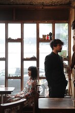 「白坂英晃×辻沢綾香 ほぼ2人芝居『孤独なインチキ教授と感情ハリケーン女』」ビジュアル