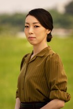 田中良子の扮装写真。