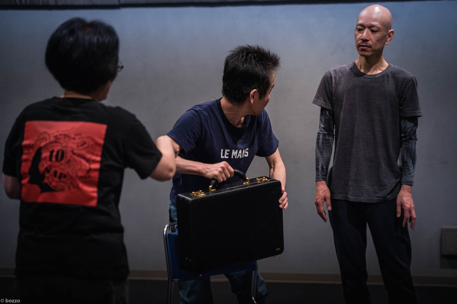 NAPPOS PRODUCE「斜面」稽古場の様子。（photo by bozzo）