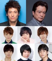 上段左から佐藤隆太、大和田伸也。中段左から宮近海斗（Travis Japan / ジャニーズJr.）、永田崇人、七五三掛龍也（Travis Japan / ジャニーズJr.）。下段左から中村海人（Travis Japan / ジャニーズJr.）、浦上晟周、田川隼嗣。
