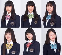 上段左から石川るのん、石川るよう、卯野梨音。下段左から菊地樹美、中島萌望、山川愛理。