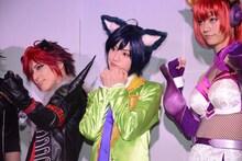 左からクロウ役の米原幸佑、リク役のゆうたろう、燐役の高橋健介。