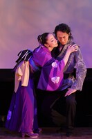 「Ay 曽根崎心中」制作発表記者会見より。（撮影：伊ケ崎忍）