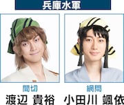 兵庫水軍の面々を演じるキャスト。