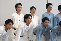 「舞台『野球』飛行機雲のホームラン～Homerun of Contrail」記者会見より。