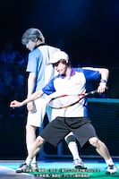 「ミュージカル『テニスの王子様』3rdシーズン 全国大会 青学vs氷帝」ゲネプロの様子。