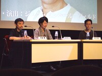 「SPAC秋→春のシーズン 2018-2019」の製作発表会より。左から宮城聰、多田淳之介、西悟志。