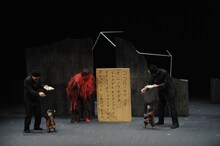 糸あやつり人形一糸座「泣いた赤鬼」より。