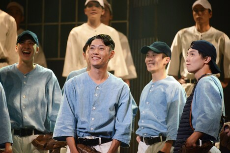 「舞台『野球』飛行機雲のホームラン～Homerun of Contrail」ゲネプロより。