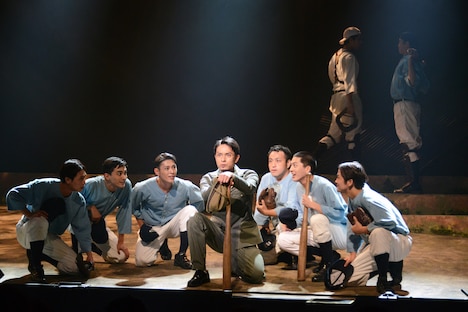 「舞台『野球』飛行機雲のホームラン～Homerun of Contrail」ゲネプロより。