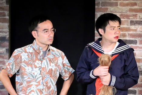 劇団かもめんたる 第5回公演「市民プールにピラニアが出た!!」より。