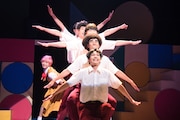 舞台「ハイスクール!奇面組2~嵐を呼ぶ変態ライバル対決~」より。