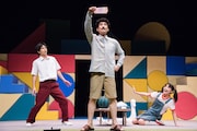 舞台「ハイスクール!奇面組2~嵐を呼ぶ変態ライバル対決~」より。