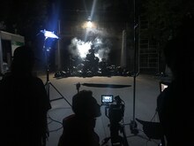 東京ゲゲゲイ「Black Cat」MV撮影現場より。