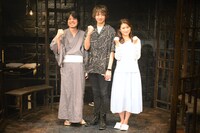 tetsutaro produce vol.4「クジラの歌」囲み取材より。左から新里哲太郎、金井成大、飛鳥凛。