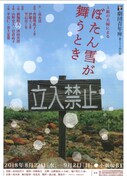劇団青年座 第233回公演「ぼたん雪が舞うとき」チラシ表