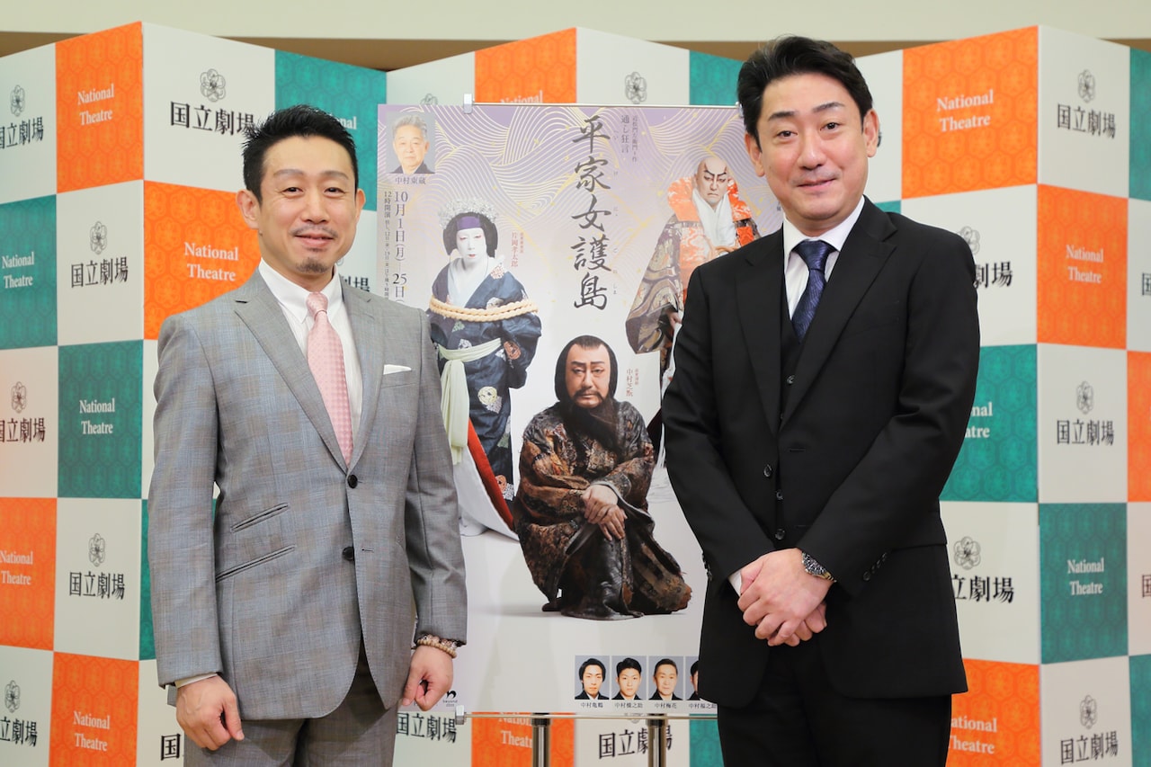 左から片岡孝太郎、中村芝翫。