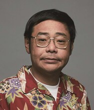 「帰郷」田口浩正の扮装姿。