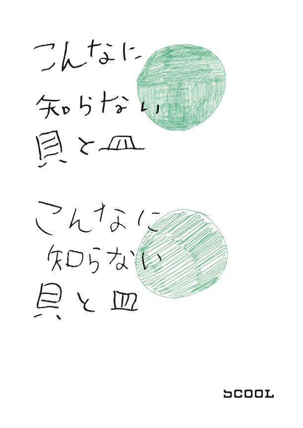 「こんなに知らない貝と皿」ビジュアル