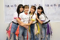 左から佐々木彩夏、百田夏菜子、玉井詩織、高城れに。
