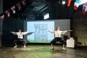 木野彩子 レクチャーパフォーマンス「ダンスハ體育ナリ？」ビジュアル（撮影：松本和幸）