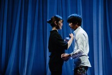 ブルーエゴナク「ふくしゅうげき」ゲネプロより。（撮影：金子愛帆）