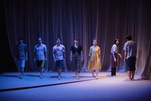 ブルーエゴナク「ふくしゅうげき」ゲネプロより。（撮影：金子愛帆）