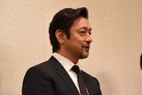 「浅利慶太 お別れの会」囲み取材より、石丸幹二。