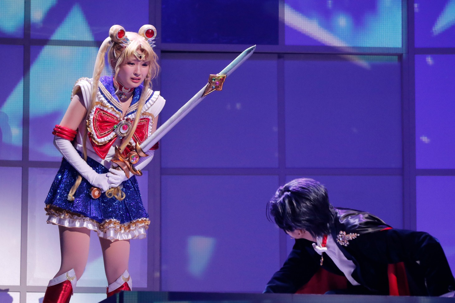 乃木坂46版 ミュージカル「美少女戦士セーラームーン」9月公演より、Team STARのゲネプロの様子。