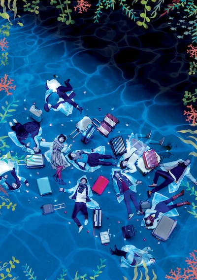 万能グローブガラパゴスダイナモス 第25回公演「溺れるクジラ」ビジュアル