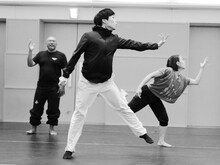 KAAT DANCE SERIES 2018 北村明子 Cross Transit project「土の脈」稽古より。（撮影：大洞博靖）