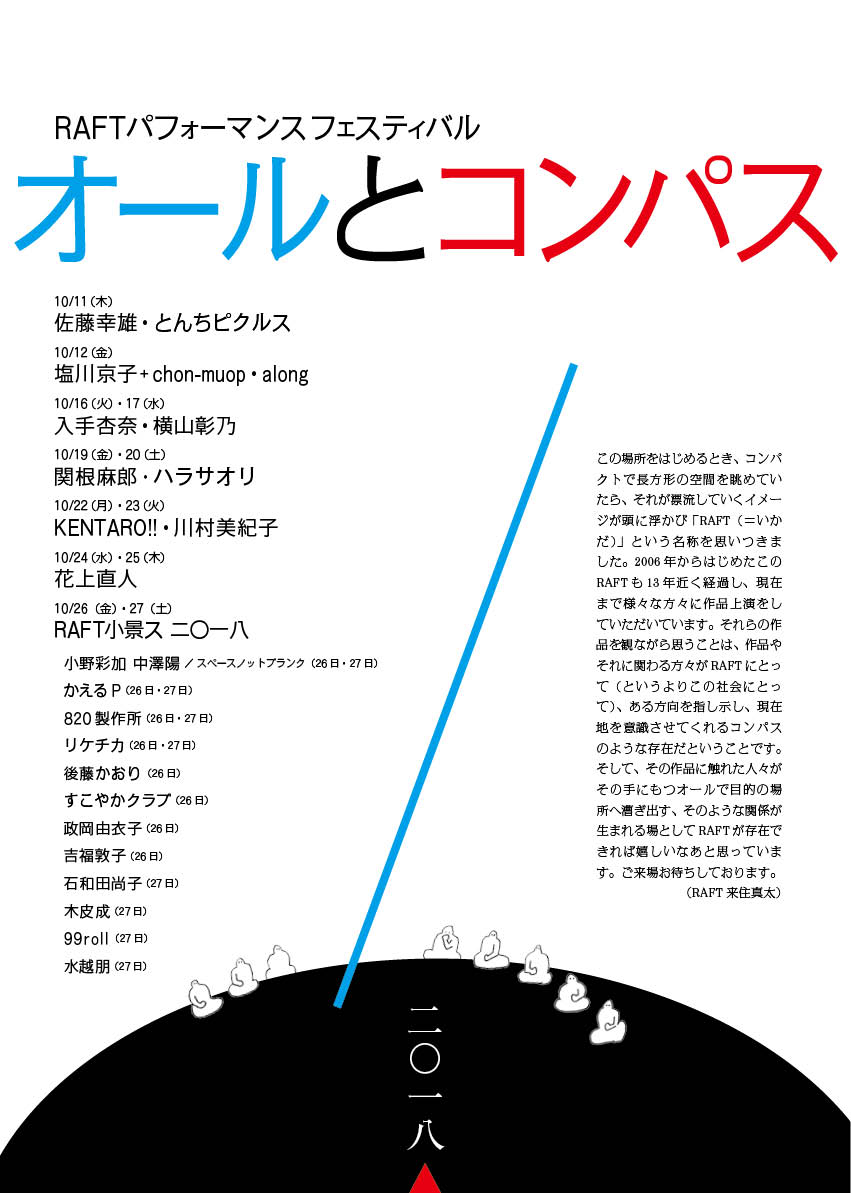RAFT「オールとコンパス」に入手杏奈、横山彰乃、KENTARO!!、川村美紀子ら