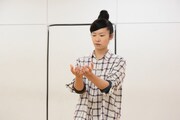 第17回AAF戯曲賞受賞記念公演「シティIII」稽古場より。清水穂奈美。(撮影:前谷開)