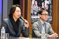 新派130年記念シンポジウム「新派再考」より。左から喜多村緑郎、河合雪之丞。