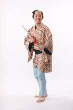 藤山扇治郎扮する牙次郎。