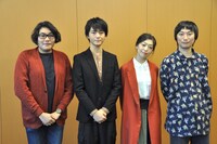 左から木ノ下裕一、田川隼嗣、内田慈、糸井幸之介。