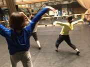 プロジェクト大山2018新作公演「すばらしきあいまいな世界」稽古の様子。