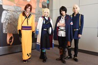 左から汀紫鶴役の健人、星川翡翠役の星元裕月、尾崎隼人役の杉江大志、鴻上滉役の仲田博喜。