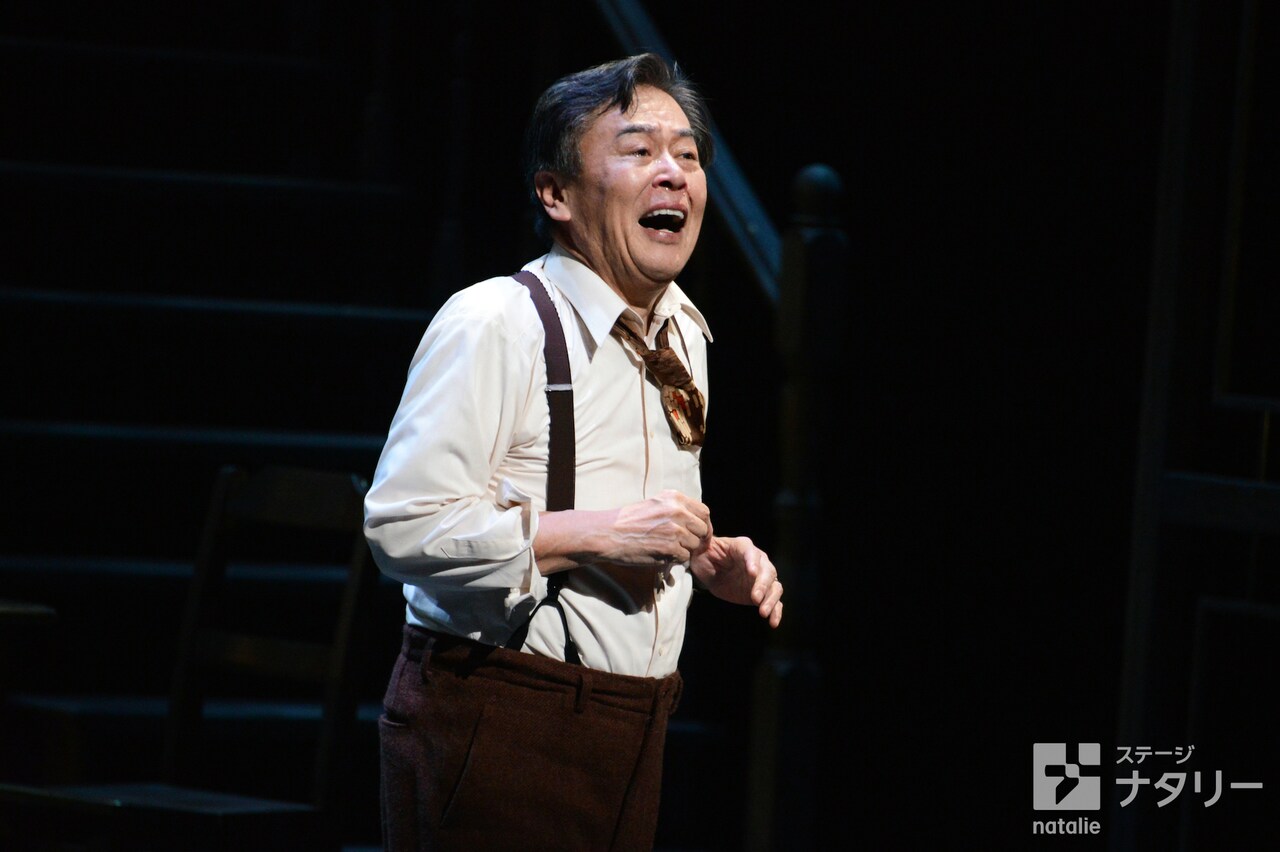 KAAT神奈川芸術劇場プロデュース「セールスマンの死」公開舞台稽古より。