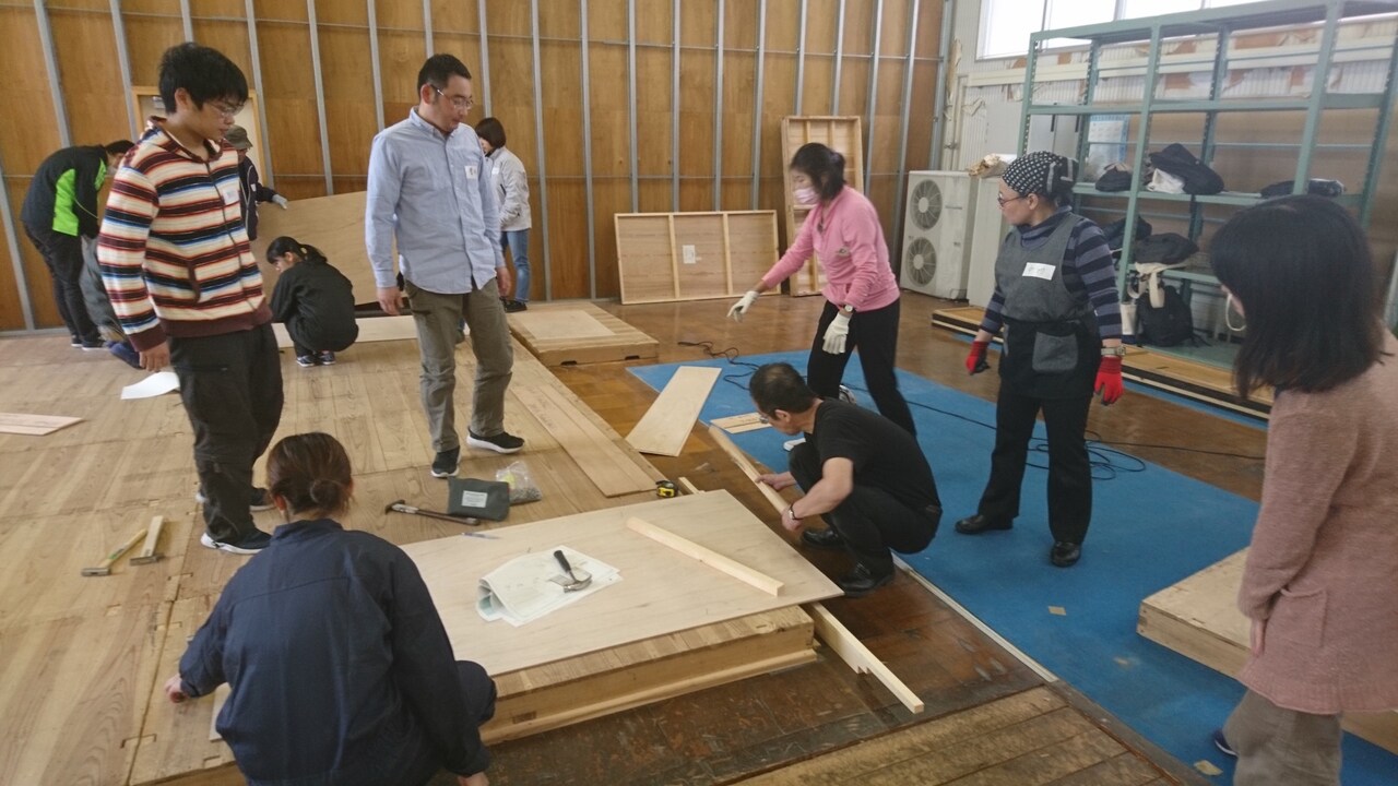 「ダークマスター 2019 TOYAMA」美術製作の様子。