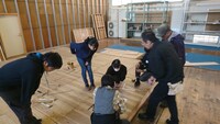 「ダークマスター 2019 TOYAMA」美術制作の様子。