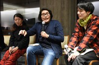 左からきたまり、木ノ下裕一、武田力。