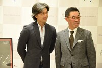 左から熊川哲也、東急文化村の中野哲夫代表取締役社長。