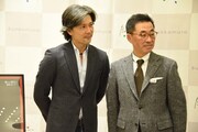 左から熊川哲也、東急文化村の中野哲夫代表取締役社長。