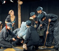 劇壇ガルバ 旗揚げ公演「森から来たカーニバル」ゲネプロより。(c)福山楡青