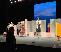 中野成樹+フランケンズ「マザー・マザー・マザー」舞台稽古より。