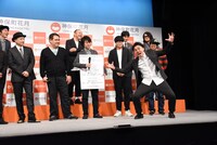 神保町花月2019年公演ラインナップ発表会より。ナカゴーのオーディションに参加したときのエピソードを再現する児玉智洋（サルゴリラ）。