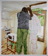 2018年に発表された、松元悠の作品「顔(北ノ庄町)」。
