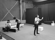 ロフト DE クリスマス 2018「いつだって今だもん~きのうとあしたのラブストーリー~」稽古の様子。